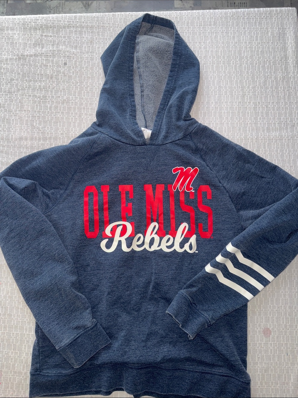 Ole Miss Rebels Navy Hooded Sweatshirt